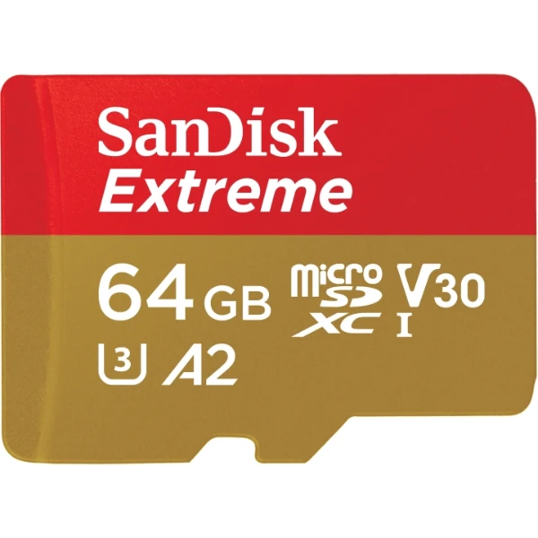 Sandisk Extreme MicroSD 64GB UHS-1 A2 Card V30 160MB/s 1 Sandisk Extreme MicroSD 64GB UHS-1 A2 Card V30 160MB/s