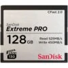 Sandisk Extreme Pro 128GB CFAST 2.0 Card 525MB/S
