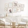 Profile Deluxe Gallery Photo Wall Frame Set C - 10 Frames - Polar Birch
