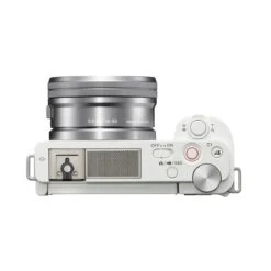 Sony ZV-E10 Body W/ 16-50mm White Kit -Nikon Shop sony 0006 zv e10 selp1650 top white large
