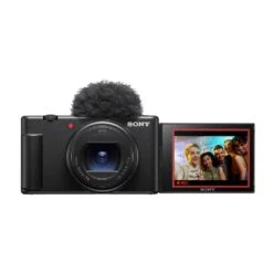 Sony ZV-1 II Digital Camera - Black -Nikon Shop sony 0010 zv 1ii front on black mid