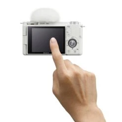 Sony ZV-E10 Body - White -Nikon Shop sony 0050 zv e10 rear touch white large