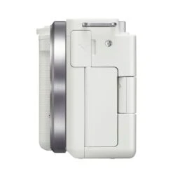 Sony ZV-E10 Body - White -Nikon Shop sony 0052 zv e10 leftside white large