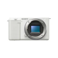 Sony ZV-E10 Body - White -Nikon Shop sony 0060 zv e10 front white 02 large