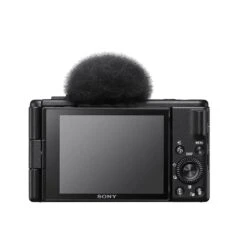 Open Box Sony ZV-1F Vlog Camera (Black) -Nikon Shop sony zv 1f black 0007 cx64700 rear windscreen black 1